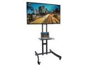 VIVO TV Cart for LCD LED Flat Screen Mount Stand w Mobile Wheels fits 30 70
