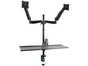VIVO Dual Monitor Gas Spring Sit Stand Desk Mount Fits 2 Screens upto 27 each STAND SIT2