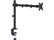Single LCD Monitor Desk Mount Stand Fully Adjustable Tilt for 1 Screen up to 27