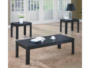 Black 3 piece Occasional Table Set