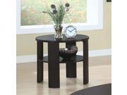 Cherry Contemporary Round End Table