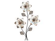 Stratton Eclectic 3 Stem Floral Wall Decor