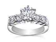 1.70 ct Women's Round Cut Diamond Engagement Accented Ring 