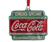 Glass Drugstore Sign Coca-cola Ornament