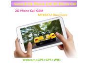 Sanei G701 2G Phone Call tablet PC Android 4.2 Dual Core MTK6572 1.30GHz Bluetooth 512MB 4GB Capacitive Screen WIFI Bluetooth GPS Android Tablet PC