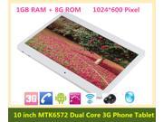 10 inch WCDMA 3G Phone Call tablet pc Android 4.2 Dual Core 1.2Ghz 1GB RAM 8GB ROM phone call GPS bluetooth Wifi Dual Camera with SIM Card Slot 1024*600 Pixel +