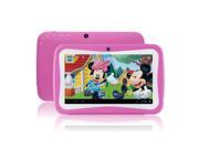 Generic Educational Apps & Kids Mode 7 inch Dual Core Android 4.2 Tablet PC RK3026 Dual Camera Wifi OTG 512MB 4GB 800x480 pixels Android Tablet Webcam +8G TF CA