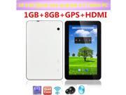 10 inch Quad core Tablet pc android 4.4 Kitkat 1GB RAM 8GB ROM MTK8127 GPS Bluetooth 4.0 WIFI HDMI 1024*600 Pixel Capacitive Touch Screen +8GB TF card + Leather