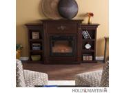 Holly Martin Fredricksburg Electric Fireplace with Bookcases Espresso