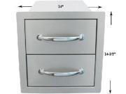 14 Flush Double Access Drawers