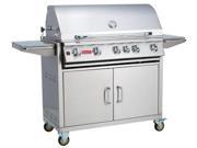 38 Inch 5 Burner Bull Outdoor Brahma Stainless Steel Natural Gas Grill