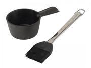 Bull Outdoor CR 24129 Stainless handle Silicone Cast Iron Sauce Pot