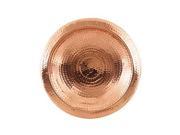 Hammered Copper Bowl W Rim Threaded