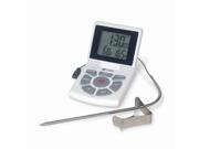 Combo Probe Thermometer Timer Clock White