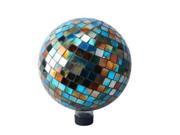 Mosaic 10 inch Gazing Ball Blue Amber