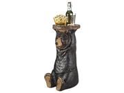 Black Forest Bear Pedestal Table