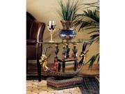Egyptian Barge to the Beyond Glass Topped Sculptural Table