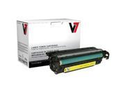 V7 Yellow Toner Cartridge for HP Color LaserJet CM3530 MFP CM3530FS MFP CP3525DN CP3525N CP3525X CE252A 7K YLD