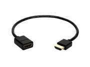 QVS 1ft High Speed HDMI UltraHD 4K with Ethernet Thin Flexible Extension Cable
