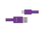 Verbatim Sync Charge Lightning Cable 7 Inch Flat Purple 99214