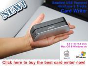 MSRX6 1 3 Size of MSR206 MSR605 MSR606 Smallest Magnetic Stripe Credit Card Reader Writer Encoder Powered by USB.Work with Windows and MAC computer