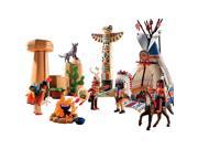 Playmobil Native American Camp with Totem Pole