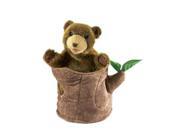 Bear In Tree Stump Puppet