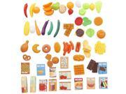 UPC 803516043413 product image for Just Like Home 85-Piece Play Food Set - Blue | upcitemdb.com