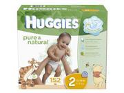 Huggies Pure & Natural Size 2 Value Box - 152 Count