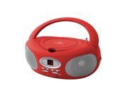 Riptunes Bluetooth CD Boombox Red