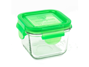 Wean Green Glass Snack Cube, Pea, 7 Oz