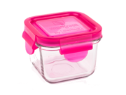 Wean Green Glass Snack Cube, Raspberry, 7 Oz