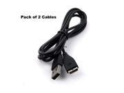 2 PACK 3.3 Feet 1 Meter Data Sync Charging USB Cable for Fitbit Surge Wrist Band