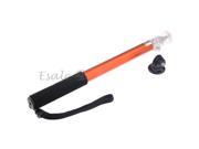 Telescoping Extendable Pole Monopod with Adapter for Gopro Hero 2 3 3+ Orange