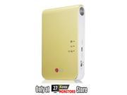 LG PoPo Pocket Photo 2 PD239 Mini Portable Mobile Photo Printer for Android (2.2) iOS (5.1) - Yellow Color