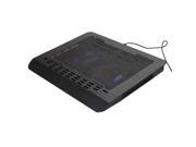 USB 2 Fan Cooling Cooler Pad Stand for Laptop PC Notebook 9 17 Black