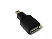 10pcs USB A Female to Mini B 5 Pin Male Adapter Converter F M