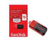 SanDisk Cruzer 16GB Switch USB 2.0 Flash Thumb Drive SDCZ52-