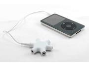 6 Way 3.5mm Stereo Audio Headset Hub Splitter Up to 5 Headphones to iPod MP3…