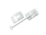 JR Products Entry Door Holder T Style w Bumper 3 1 2 Polar White 10414B