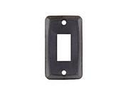 Jr Products Black Single Switch Wall Plate 12855