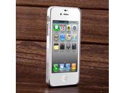 Deluxe Black Real Genuine Leather Skin Chrome Hard Case Cover For iPhone 5 5th