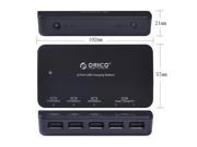 New ORICO Smart Travel Charger 5 Port Super Charger DCP-5U with 5V/7.2Amps Power for iPad iPhone Samsung Tablet Surface