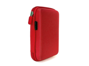 Drive Logic DL 64 Portable EVA Hard Drive Carrying Case Pouch Red