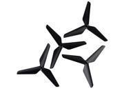SuperNight® Black Color 4 PCS 3-Colver Blade Props Propellers For Syma X5C RC Quadcopter Replacement Necessary Parts
