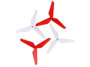 SuperNight®  (2*Red+2*White Color) / 4 PCS 3-Colver Blade Props Propellers For Syma X5C RC Quadcopter Replacement Necessary Parts