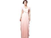 Coniefox Sweetheart Neck Cap Sleeves Homecoming Prom Dresses Size M Color Pink
