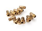 10 x Brass 1 4 BSPP Female Male Pipe Connection Elbow Coupler Connector