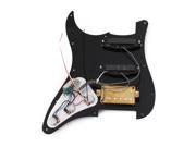 BQLZR Black Pearl Wired Plate Pickguard for Guitar SSH