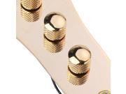 Gold JB BASS CONTROL PLATE ASSEMBLY KNOBS POTS LOADED